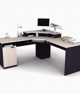 Bestar hampton corner desk in deals white